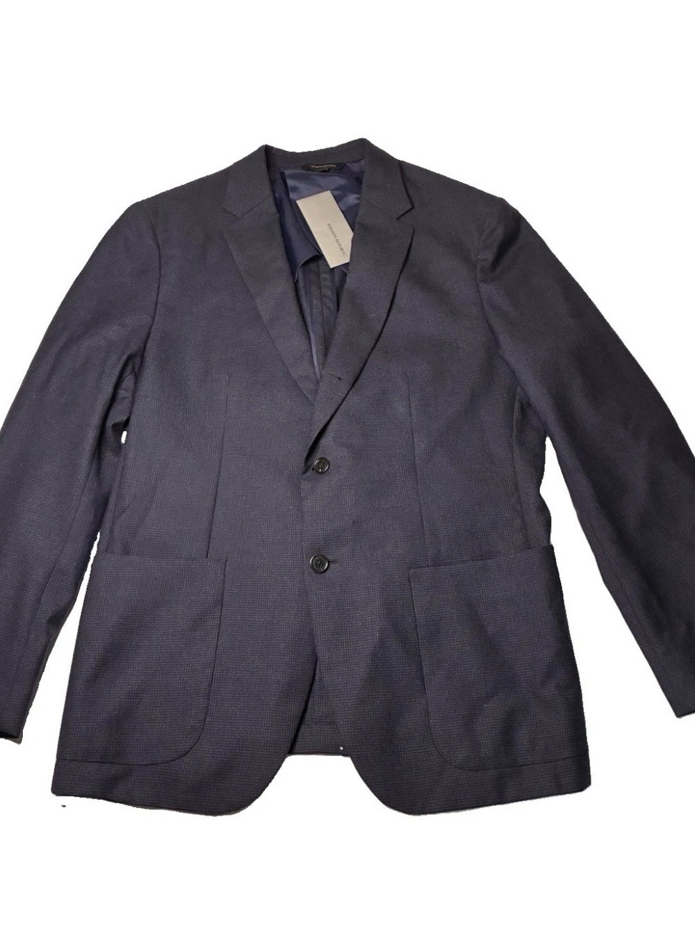 Banana Republic Blazer Mens 44R Navy Blue Wool Slim Fit Sport Coat Jacket